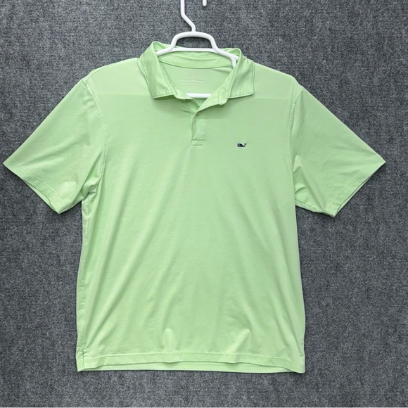 Vineyard Vines Performance Polo Shirt Men's Size L Large short sleeve green - Picture 1 of 3